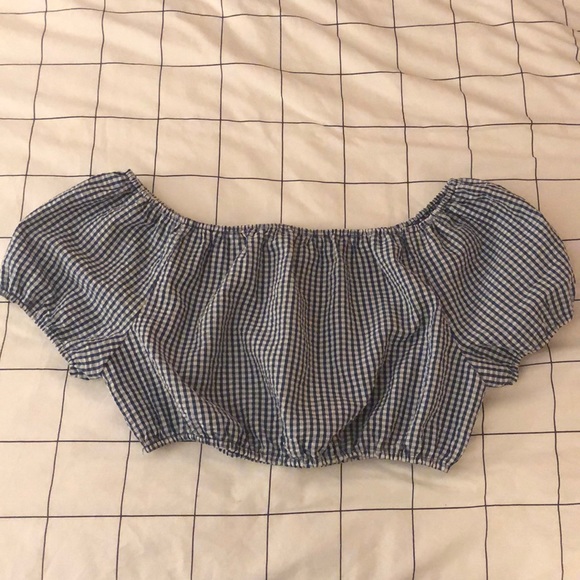 ASOS gingham crop top